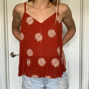 Red LOFT Daisy Tank